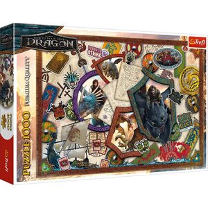 Trefl Puzzle Jak wytresować Smoka, Bohaterowie 1000 elementów (10959)