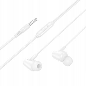 Słuchawki przewodowe douszne Jack 3,5 mm Hoco M112 białe