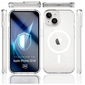 Etui Armor MagCase do iPhone 13/14 MagSafe przezroczyste