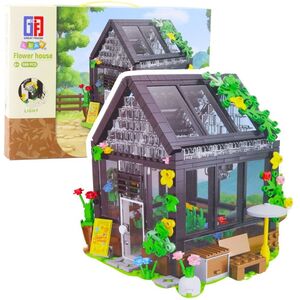 Klocki Konstrukcyjne Mini Szklarnia Domek Ogrodowy 588 el. LEAN Toys
