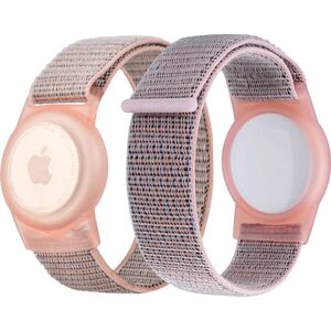 Nylonowe etui ochronne z różowym paskiem do Apple Airtag