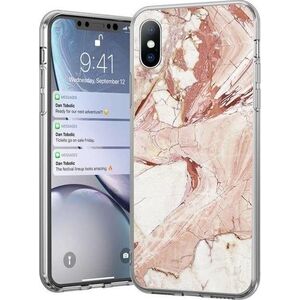 Wozinsky Wozinsky Marble żelowe etui pokrowiec marmur Xiaomi Redmi 8A różowy uniwersalny