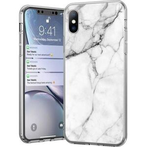 Wozinsky Wozinsky Marble żelowe etui pokrowiec marmur Samsung Galaxy S21 Ultra 5G biały