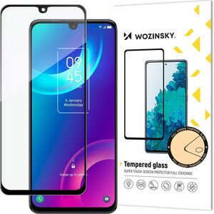 Wozinsky Wozinsky super wytrzymałe szkło hartowane Full Glue na cały ekran z ramką Case Friendly TCL 30 5G czarny