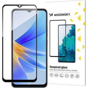 Wozinsky Wozinsky Full Glue Tempered Glass szkło hartowane Oppo A17 9H na cały ekran z czarną ramką
