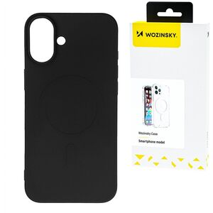 Silikonowe magnetyczne etui Wozinsky Silicone Case Magsafe na Samsung Galaxy S25+ - czarne