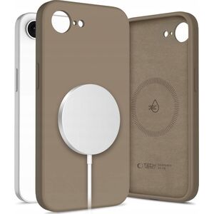 TECH-PROTECT LIQUID SILICONE MAGSAFE IPHONE 16E CHOCOLATE BROWN