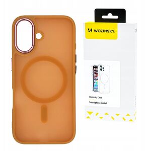 Etui Wozinsky Fashion Case MagSafe na Samsung Galaxy S25 - pomarańczowe