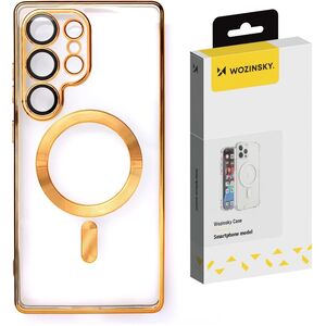 Etui Wozinsky Electroplated Magsafe na Samsung Galaxy S24 FE - złote