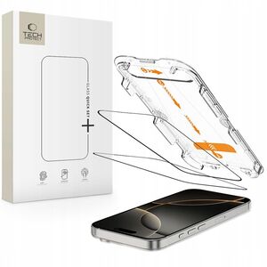 SZKŁO HARTOWANE TECH-PROTECT QUICK SET+ 2-PACK IPHONE 16 PRO BLACK