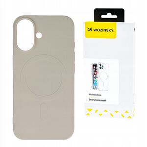 Etui Liquid Silicone Case MagSafe na Samsung Galaxy S25 - beżowe