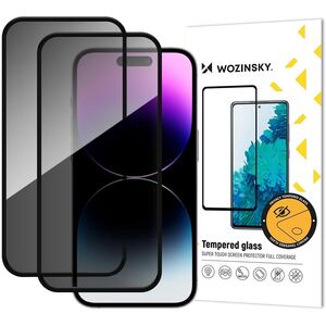Szkło hartowane Wozinsky Privacy Glass prywatyzujące na iPhone 17 Air, zestaw 2 sztuk