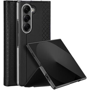 Etui Dux Ducis Brill na Samsung Galaxy Z Fold7 z zamknięciem magnetycznym - czarne