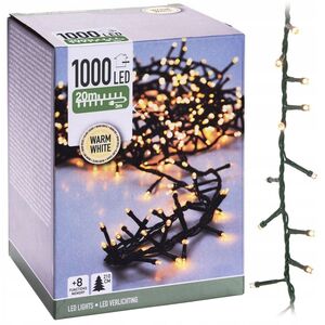 ŁAŃCUCH LED 1000L WW ZEWNĘTRZNE 2000CM TIMER+8FUNKCJI