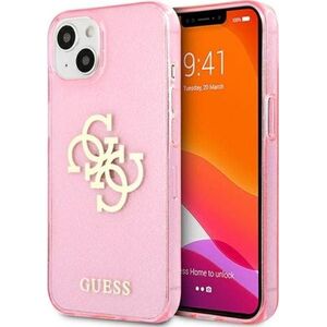 Guess Etui Guess GUHCP13MPCUGL4GPI Apple iPhone 13 różowy/pink hard case Glitter 4G Big Logo