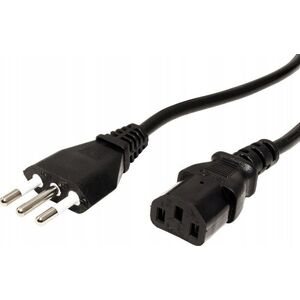 Kabel zasilający Triton Kabel zasilający VALUE, prosty IEC-żeński, Włochy, czarny, 1,8 m