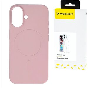SILIKONOWE MAGNETYCZNE ETUI WOZINSKY SILICONE CASE MAGSAFE NA SAMSUNG GALAXY S25+ - RÓŻOWE