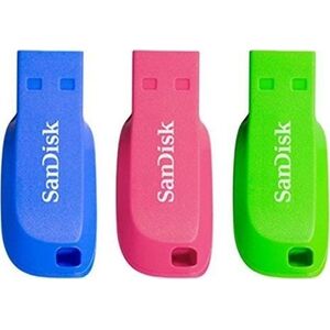 Pendrive SanDisk Cruzer Blade (3 sztuki), 32 GB  (SDCZ50C-032G-B46T)