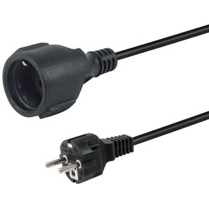 Equip Stromkabel CEE 7/7->CEE 7/3 St/Bu       schwarz  5.00m