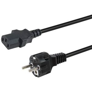 Equip Stromkabel CEE 7/7  ->C13 St/Bu     schwarz  3.00m PVC