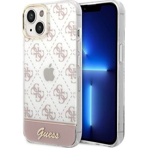 Guess Etui Guess GUHCP14SHG4MHP Apple iPhone 14 różowy/pink hardcase 4G Pattern Script
