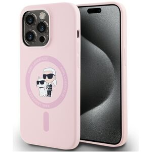 ETUI KARL LAGERFELD SILICONE KARL&CHOUPETTE MAGSAFE DO IPHONE 14 PRO RÓŻOWY