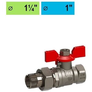Rutulinis ventilis ARCO Sena, 1" su isardoma jungtimi