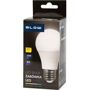 Blow 87-400# Żarówka led  e27 10w a60 230v b.neutral.
