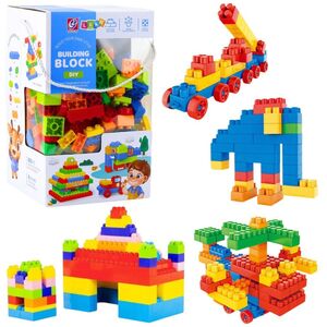 Zestaw Klocki Konstrukcyjne Przestrzenne Kolorowe 260 el. LEAN Toys