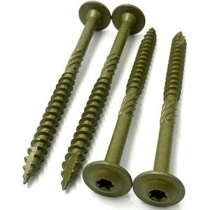 Konstrukciniai medsraigciai ROBUS, 6 x 120/60 mm, praplatinta galva, lauko darbams 100 vnt., TORX30