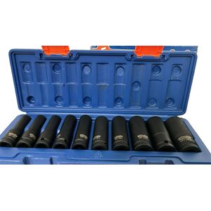 Smuginiu galvuciu rinkinys WADFOW, 1/2", Cr-V, 78 mm, 10 vnt., WMS2D02