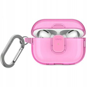 Etui UNIQ Glase Pro do Apple AirPods Pro 2 Lock Case różowy