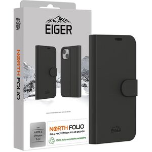 Θήκη Eiger North Folio iPhone 16e μαύρο
