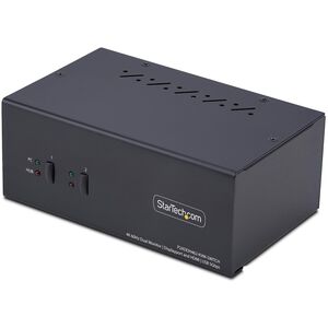 StarTech.com P2ADDH462-KVM-SWITCH, 3840 x 2160 pixels, 4K Ultra HD, 36 W, Μαύρο