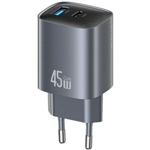 Ładowarka sieciowa USAMS CC290 T66 45W   GaN 1xUSB-A 1xUSB-C tarnish