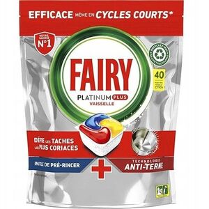 FAIRY Kapsułki PLATINUM PLUS 40szt do zmywarki Lemon 620g