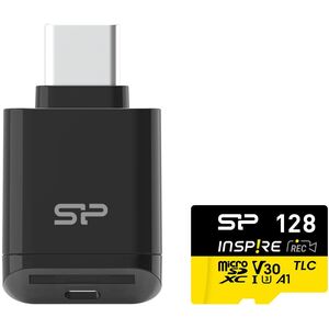 Silicon Power memory card microSDXC 128GB Inspire + card reader