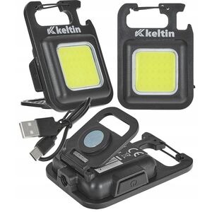 Latarka mini – kieszonkowa z magnesem LED COB 6W 500mAh 300lm IPX4 – kartonik wystawowy (18/216)
