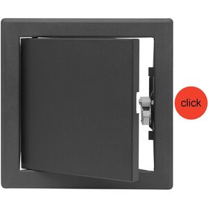 Μεταλλική πόρτα πρόσβασης RLMP1515A CLICK, 150 x 150 mm, ανθρακί χρώμα.