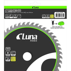 Pia tarczowa Luna Extra Thin 165x20 Z48
