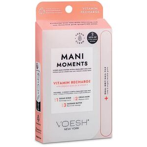 VOESH_SET Mani Moments Double Vitamin Recharge zestaw do manicure peeling cukrowy + maska kremowa + masło do masażu + pilnik do paznokci