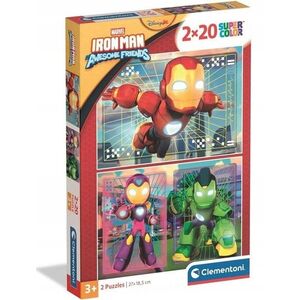 CLE puzzle 2x20 SuperKolor IronMan_..Friends 24828