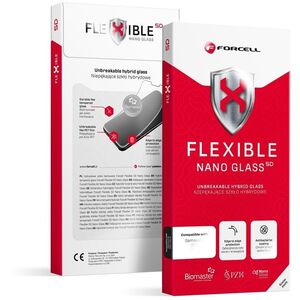 Szkło hybrydowe do iPhone 17/17 PRO Forcell Flexible 5D czarne