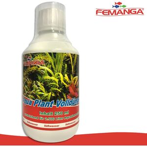 Femanga, Aqua Plant Πλήρες Λίπασμα, Πολυσύνθετο λίπασμα μικροστοιχείων για υδρόβια φυτά, 250ml