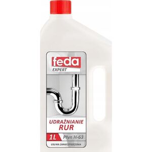 Feda Żel Do Udrażniania Rur 1L Odpływów Kanalizacyjnych Feda