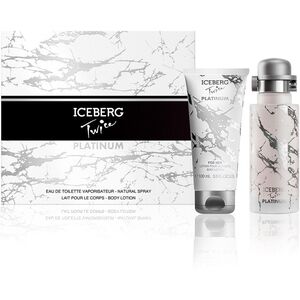 Set Iceberg: Twice Platinum, Eau De Toilette, For Women, 125 ml + Twice Platinum, Hydrating, Body Lotion, 100 ml For Women