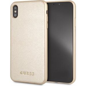 Guess Guess GUHCI65IGLGO iPhone Xs Max gold /złoty hard case Iridescent