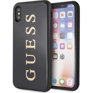Guess Guess GUHCPXTGGGBK iPhone X/Xs czarny /black hard case Classic Double Layer Glitter uniwersalny