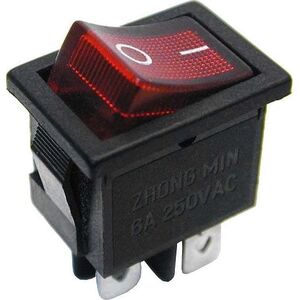Blow 2925#                Przeł.mk1012c podświetlany czerwony 230v