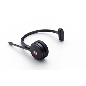 Yealink WH62 Mono Teams Zestaw słuchawkowy Bezprzewodowy Opaska na głowę Biuro/centrum telefoniczne Micro-USB Podstawka do ładowania Czarny